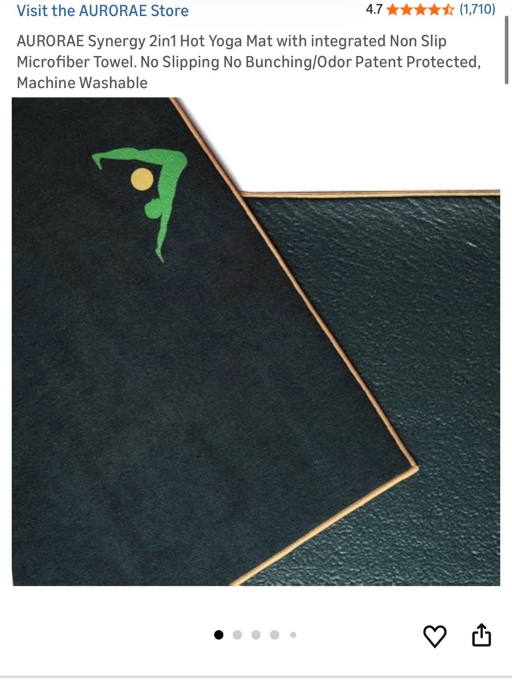 Aurorae Synergy Onyx Hot Yoga Mat